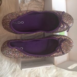 Sparkle Purple Flats